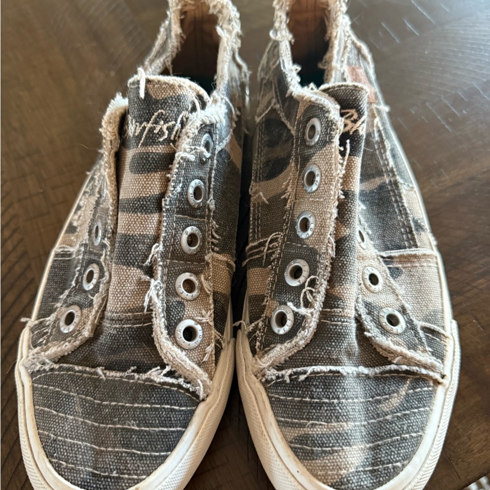 Blowfish Camo Slip on Sneakers
